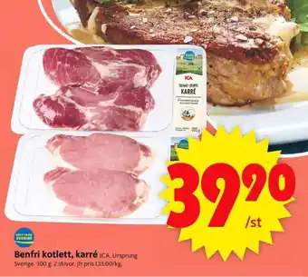 ICA Supermarket ICA Benfri Kotlett, Karré erbjuda