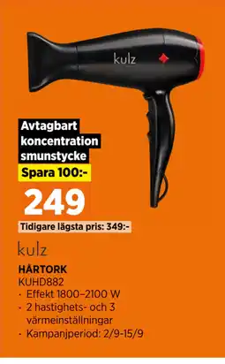 Power HÅRTORK erbjuda