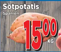 Supergrossen Sötpotatis erbjuda