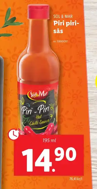 Lidl SOL & MAR Piri piri- Sås erbjuda