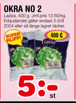 Nya Pulsen OKRA NO 2 erbjuda