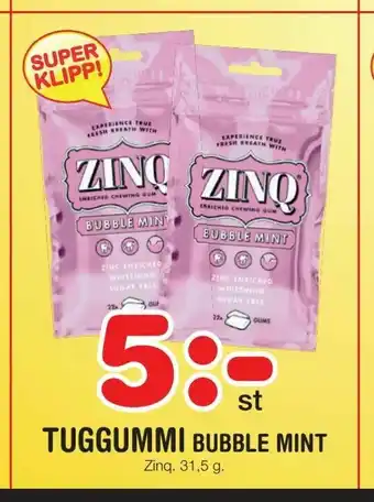Tuggummi bubble mint