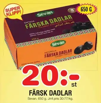 Nya Pulsen Färsk dadlar erbjuda