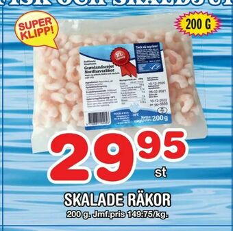 Skalade räkor