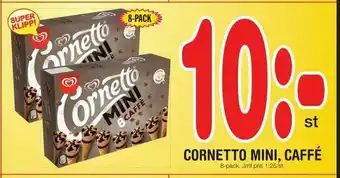 Nya Pulsen Cornetto mini, caffé erbjuda