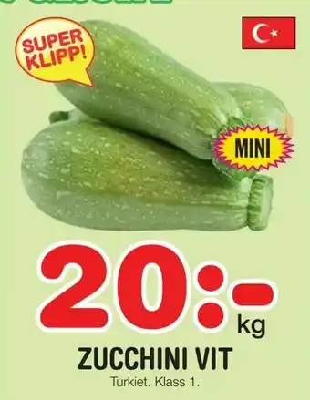 Nya Pulsen Zucchini vit erbjuda