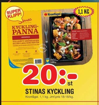 Nya Pulsen Stinas kyckling erbjuda