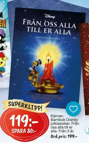 Leklust Kärnan Barnbok Disney julklassiker erbjuda