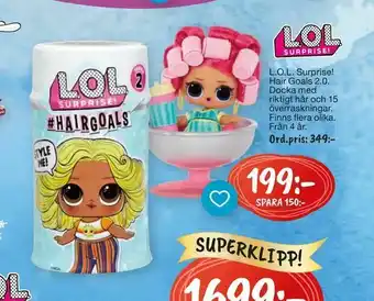 Leklust L.O.L. Surprise! Hair Goals 2.0 erbjuda