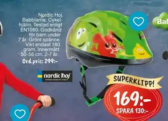 Nordic Hoj Babblarna Cykel hjälm