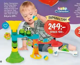 Leklust Baby. Clementoni Fun Forest Baby Track erbjuda