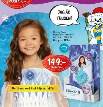 Leklust Disney Frost Halsband Med ljud och ljus erbjuda