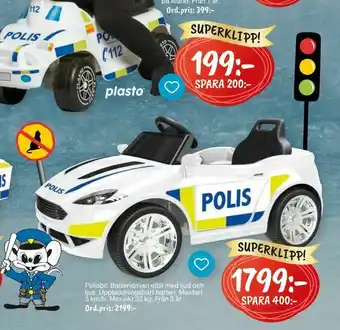 Polisbil ljus