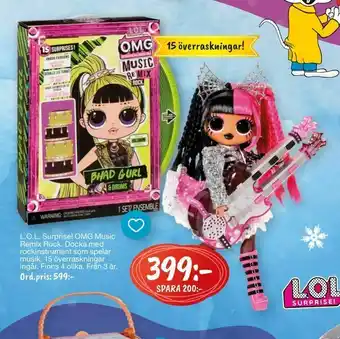 Leklust L.O.L. Surprise! OMG Music Remix Rock erbjuda