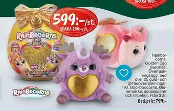 Leklust Rainbo corns Golden Egg Surprise erbjuda