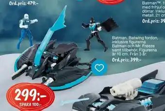 Leklust Batman. Batwing fordon, inklusive figurerna. Batman och Mr. Freeze samt tillbehör erbjuda
