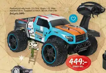 Leklust Radiostyrd rally truck. erbjuda