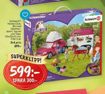 Leklust Schleich ® Horse Club Bil med hästtran erbjuda