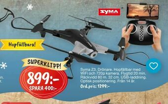 Leklust Syma Z3 Drönare erbjuda