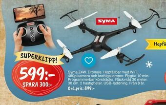 Leklust Syma Z4W Drönare erbjuda