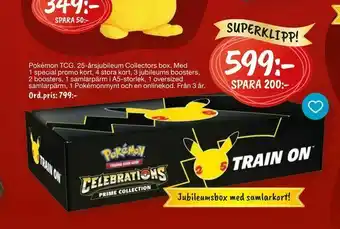 Leklust Pokémon TCG. 25-årsjubileum Collectors box erbjuda