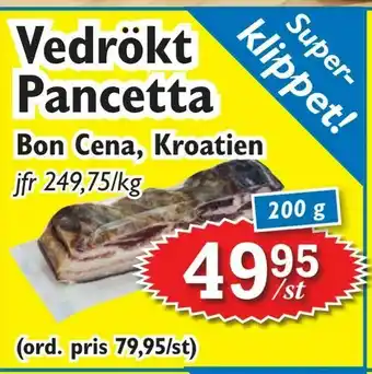 Vedrökt Pancetta