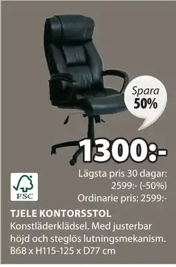JYSK TJELE KONTORSSTOL erbjuda