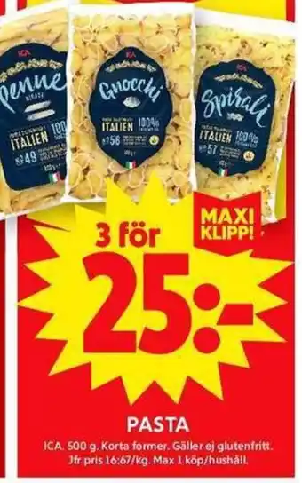 ICA Maxi ICA Pasta erbjuda