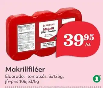 Hemköp ELDORADO Makrillfiléer erbjuda