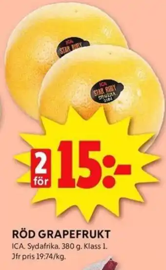 ICA Kvantum ICA Röd grapefrukt erbjuda