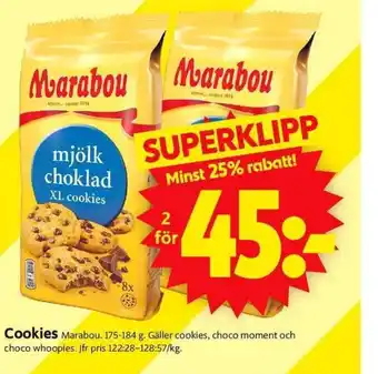 ICA Supermarket MARABOU Cookies erbjuda