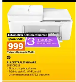Power BLÄCKSTRÅLESKRIVARE erbjuda