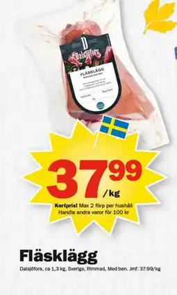 Pekås Fläsklägg erbjuda