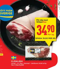 Willys Hemma FLÄSKLÄGG erbjuda