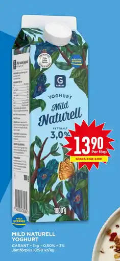 Willys MILD NATURELL YOGHURT erbjuda