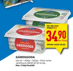 Willys GÅRDSGODA erbjuda