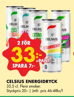 ÖoB CELSIUS ENERGIDRYCK erbjuda