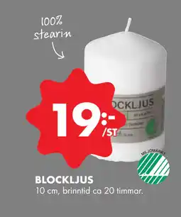 ÖoB BLOCKLJUS erbjuda