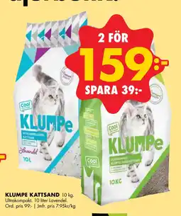 ÖoB KLUMPE KATTSAND erbjuda