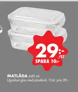 ÖoB MATLÅDA erbjuda