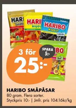 ÖoB HARIBO SMÅPÅSAR erbjuda