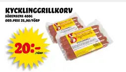 Nelins Kycklinggrillkorv erbjuda
