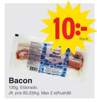 Matöppet Bacon erbjuda