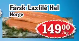 T-jarlen Färsk Laxfilé Hel erbjuda