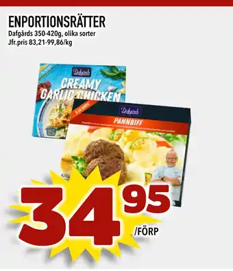 Nelins ENPORTIONSRÄTTER erbjuda