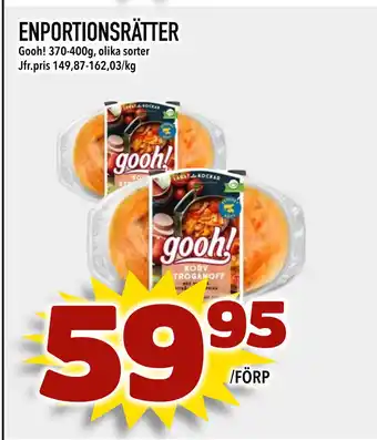 Nya Pulsen ENPORTIONSRÄTTER erbjuda
