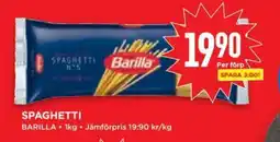 Willys BARILLA Spaghetti erbjuda