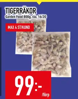 Matdax TIGERRÄKOR erbjuda