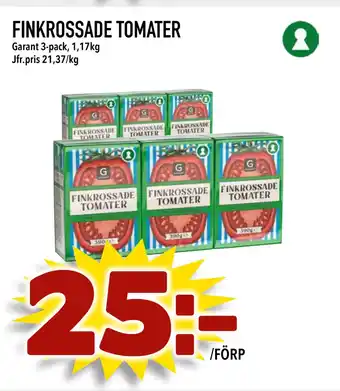 Bonum Matmarknad FINKROSSADE TOMATER erbjuda