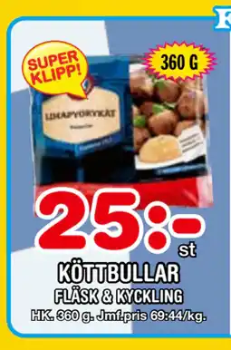Nya Pulsen KÖTTBULLAR erbjuda